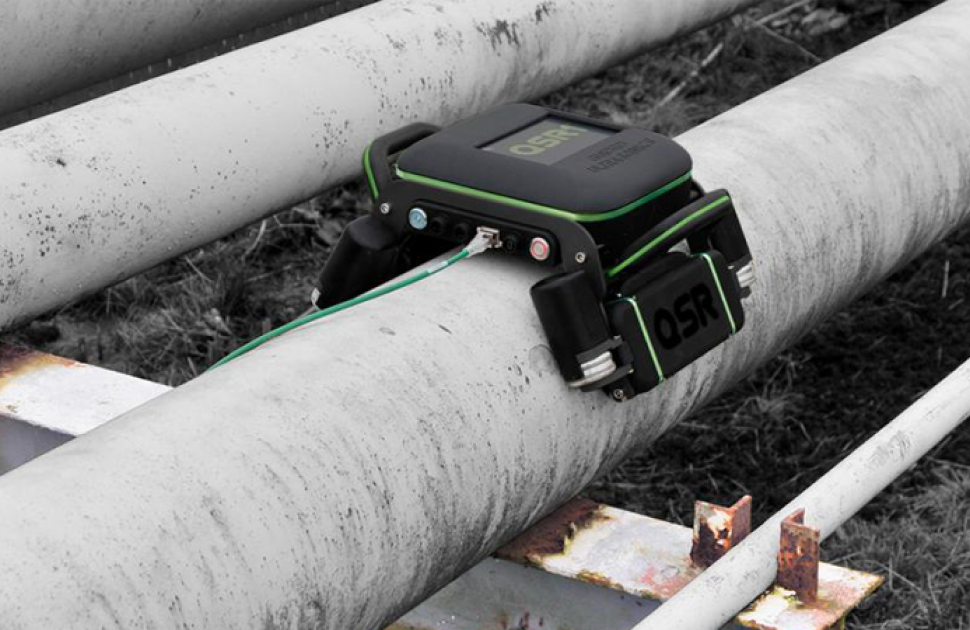 Wall Thickness Measurements of Corrosion Under Pipe Supports.